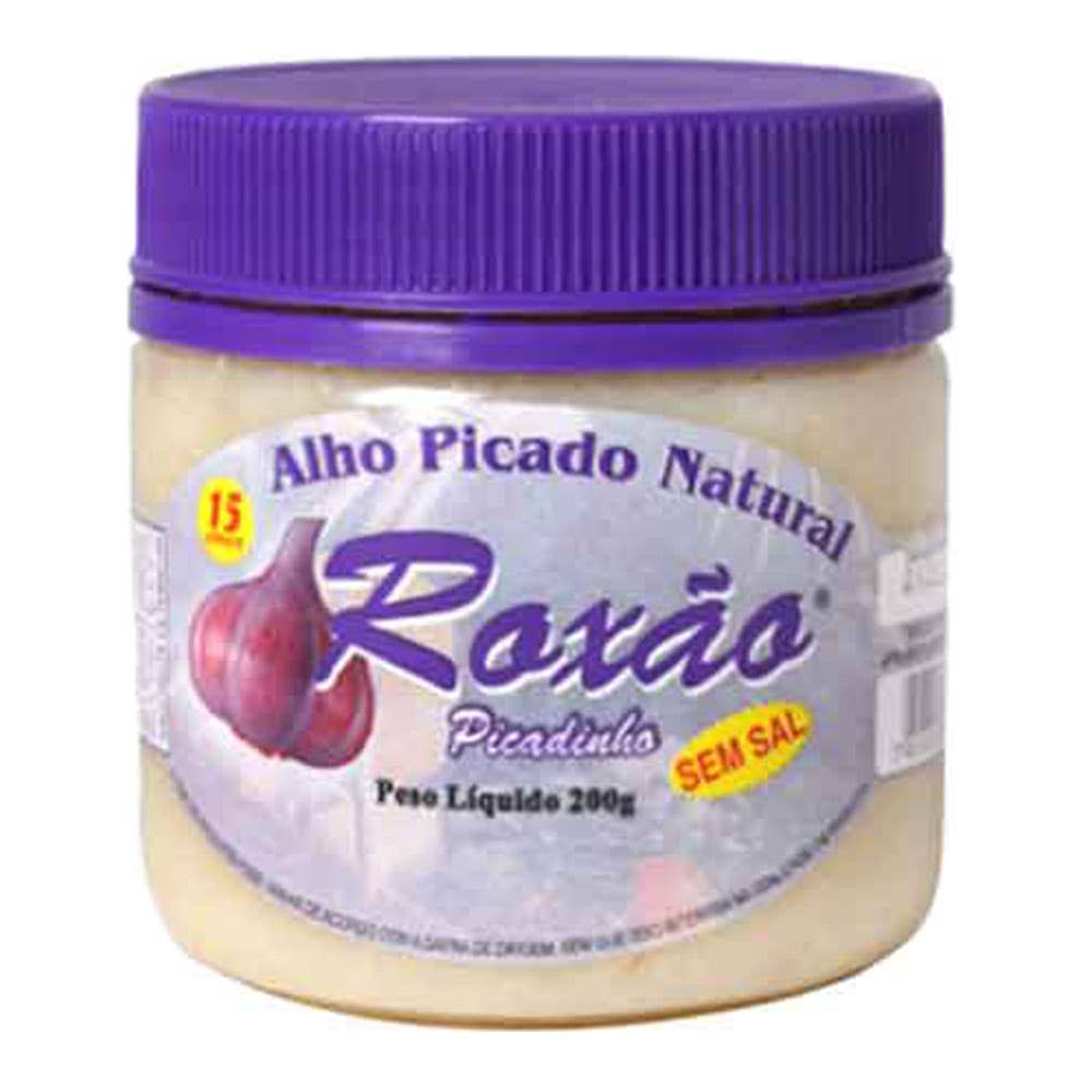 Alho Picado Natural Roxão 200G | Natural da Terra