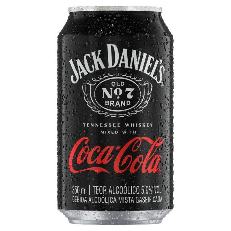 Refrigerante Coca Cola e Jack Daniels Lata 350ml | Natural da Terra